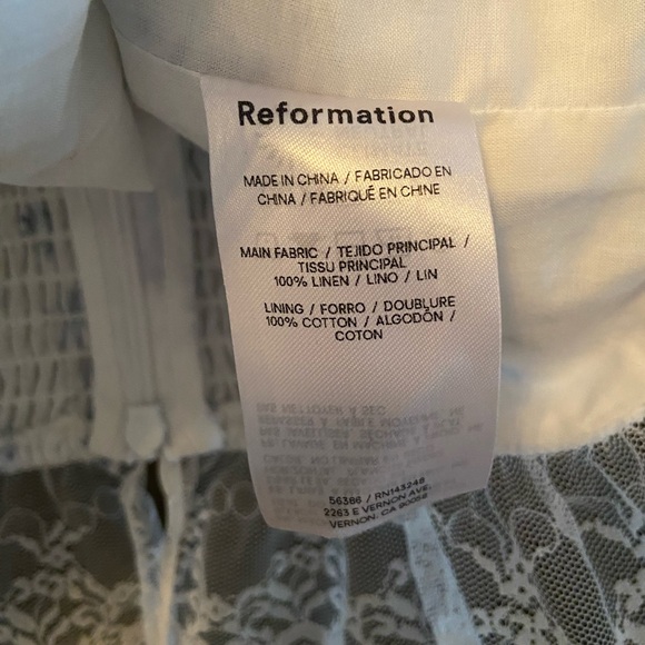 Reformation Paola Floral Linen Top - Picture 7 of 7